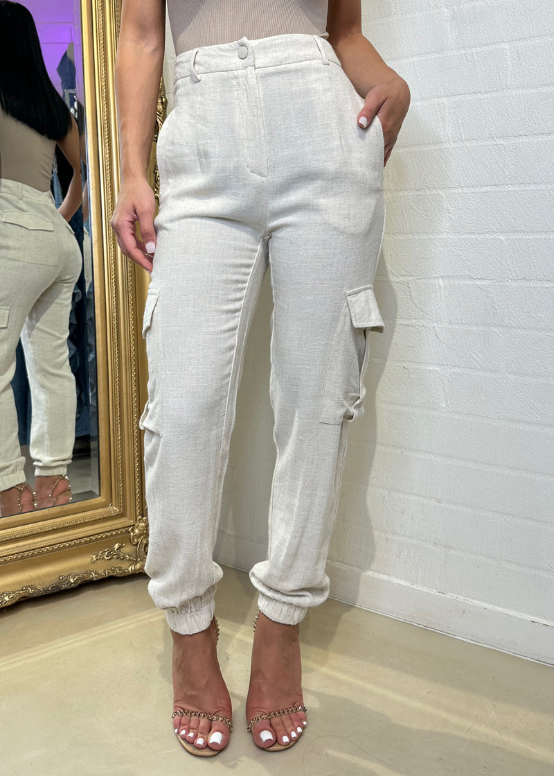 Iconic Linen Pants Beige