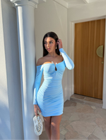 Paros Dress Blue