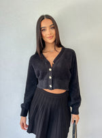 Fluffy Cardigan Black