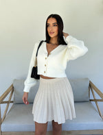 Fluffy Cardigan White