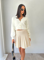 Fluffy Cardigan White