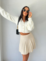 Fluffy Cardigan White