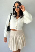 Fluffy Cardigan White