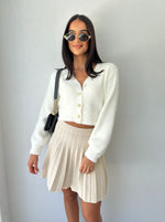 Fluffy Cardigan White