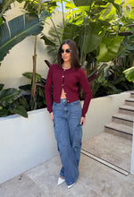 Vogue Cardigan Wine