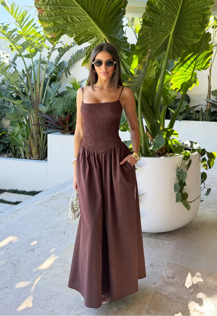 Olympia Dress Espresso