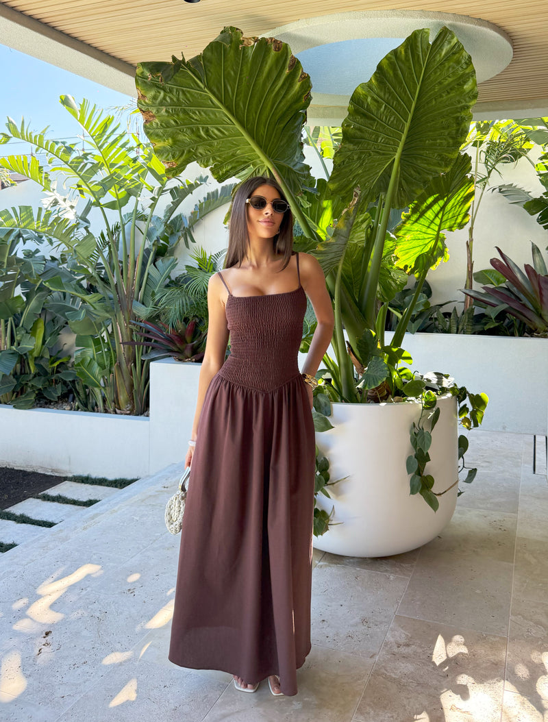 Olympia Dress Espresso