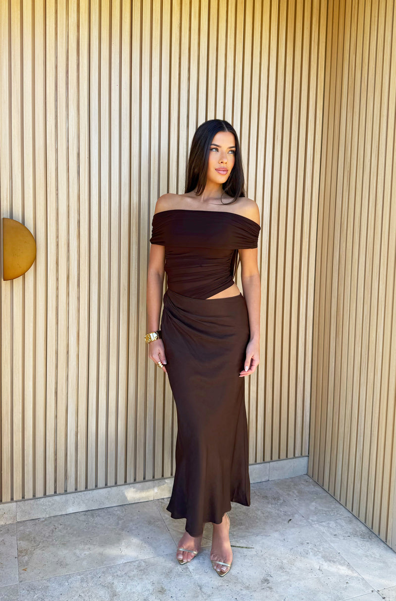 Catia Dress Brown