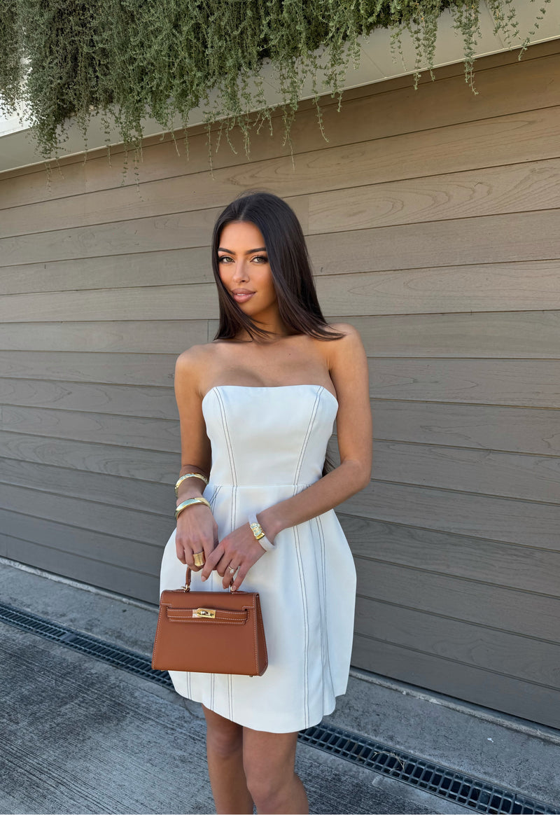 Emily Mini Dress White