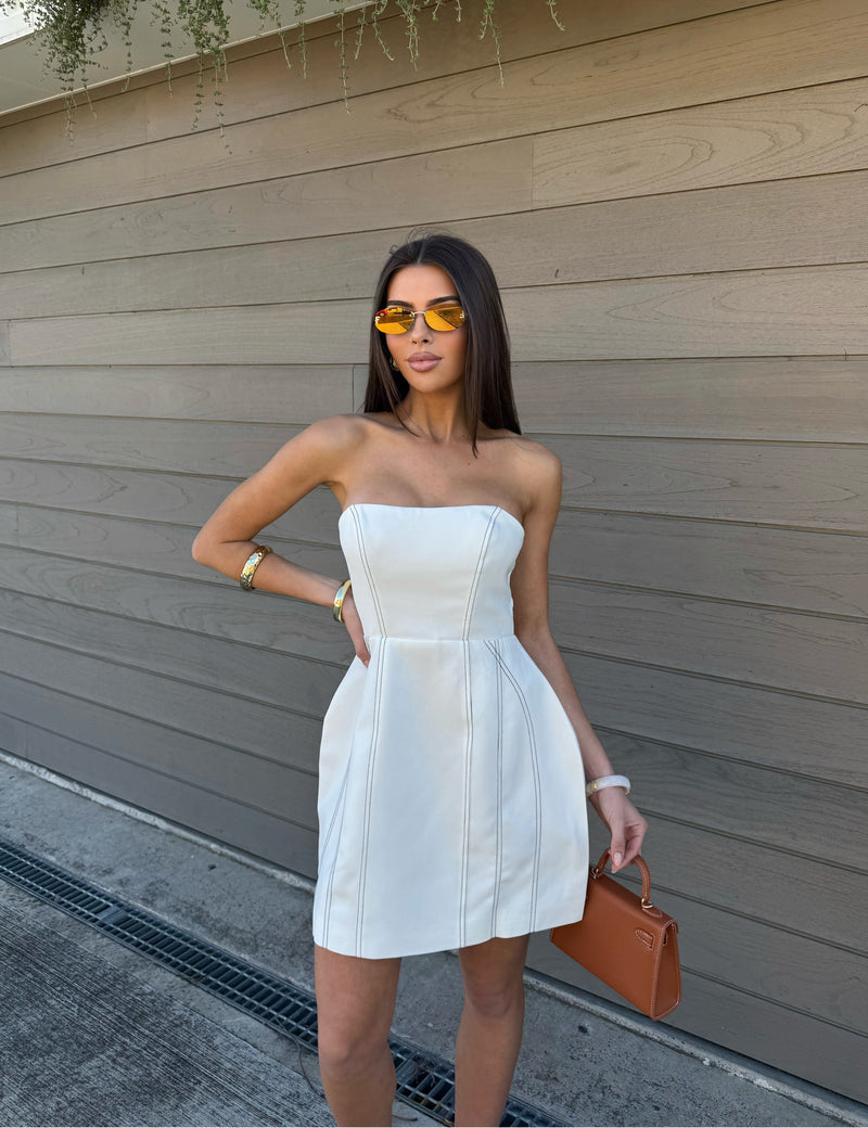 Emily Mini Dress White