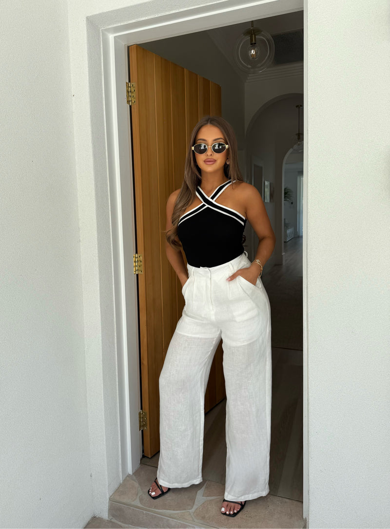 Adele Pants White