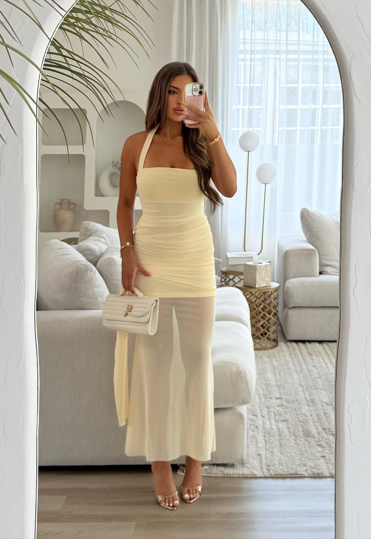 Aisha Dress Lemon