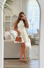 Willow Denim Dress White