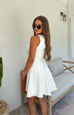 Willow Denim Dress White
