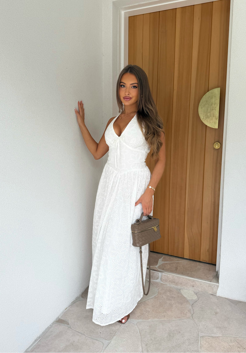 Daniella Dress White