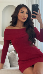 Corfu Dress Burgundy