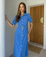 Zari Midi Dress Blue