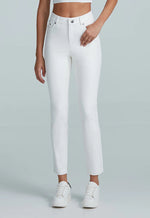 Faux Leather 5 Pocket Pants White